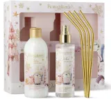 Набор Bottega Verde Dolce Inverno гель для душа 250 мл спрей для тела 150 мл и золотистые стальные трубочки 4 шт — фото 2