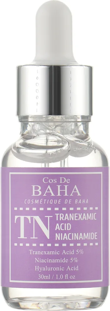 Сыворотка для лица и шеи Cos De BAHA Tranexamic Acid Niacinamide осветляющая от пигментации 30 мл