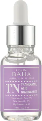 Сыворотка для лица и шеи Cos De BAHA Tranexamic Acid Niacinamide осветляющая от пигментации 30 мл