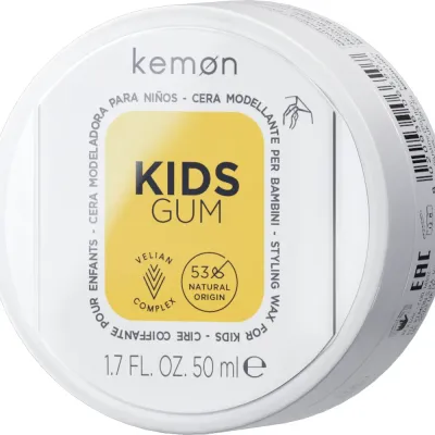 Воск для укладки волос Kemon Kids Gum детский, средняя фиксация, с трёх лет, 50 мл