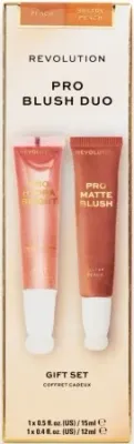 Румяна для щёк кремовые Revolution Pro Blush Duo набор, 12 мл и 15 мл