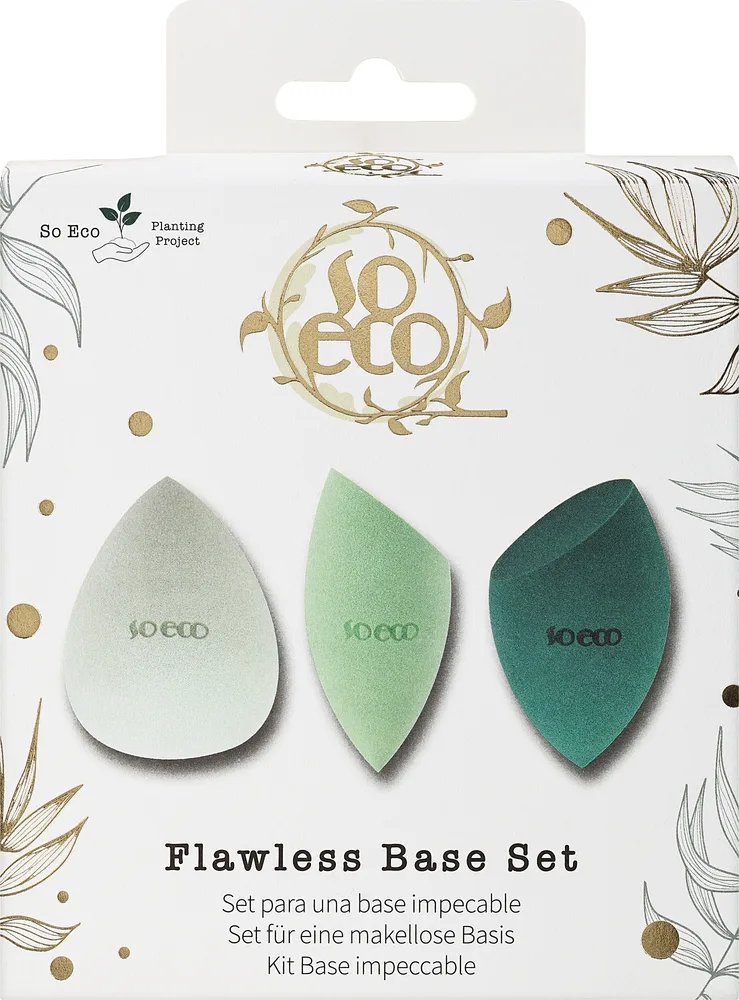 Набор спонжей для макияжа So Eco Blending Drop Sponge 3 шт в подарочной коробке