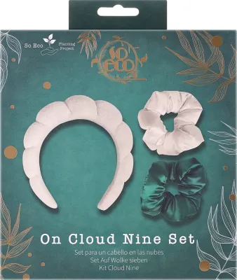 Набор So Eco On Cloud Nine Set повязка для волос и крупные резинки в форме облака 2 шт
