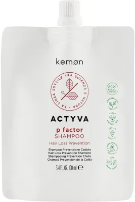 Шампунь против выпадения волос Actyva P Factor Shampoo Pouch Bag очищающий, увлажняющий, 100 мл или, 100 мл