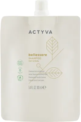 Шампунь-гель для душа Actyva Bellessere Shampoo Pouch Bag, 2 в 1 для волос и тела, 100 мл