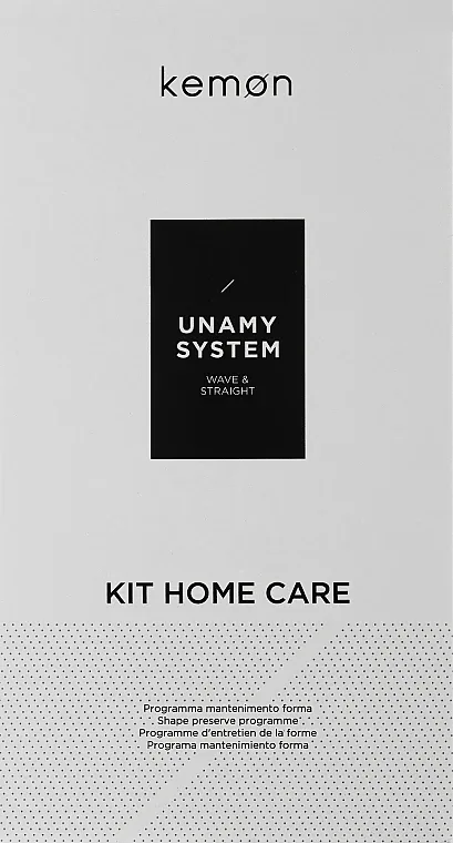 Набор для волос Kemon Unamy System шампунь и маска для поддержания формы волос 250+200 мл