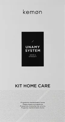 Набор для волос Kemon Unamy System шампунь и маска для поддержания формы волос 250+200 мл