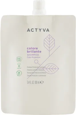 Шампунь Actyva Colore Brillante для окрашенных волос, с яблоком, пшеничными отрубями и виноградом, против выцветания цвета, Италия