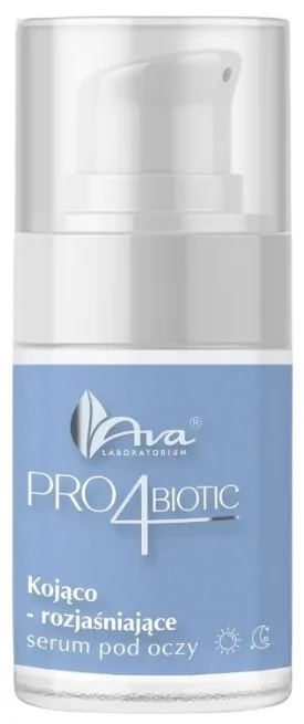 Сыворотка для кожи вокруг глаз Ava Laboratorium Pro4biotic Soothing and Brightening успокаивающая, осветляющая, 15 мл