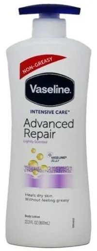 Vaseline Intensive Care лосьон для тела восстанавливающий Advanced Repair Body Lotion 600 мл, для очень сухой кожи, с вазелином и глицерином