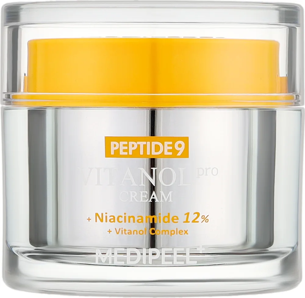 MEDIPEEL Medi-Peel Peptide 9 Vitanol Pro Cream - Лифтинг-крем для лица Medi-Peel Peptide 9 Vitanol Pro Cream с пептидами и 12% ниацинамида, 50 мл