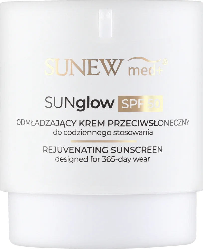 Крем солнцезащитный SunewMed+ Sunglow SPF 50 лицо гиалурон антивозрастной 50 мл