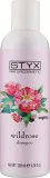 Шампунь Styx Naturcosmetic Wild Rose балансирующий, с дамасской розой, хной и водорослями, для сухих волос, 200 мл, Австрия — фото 1