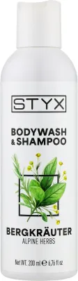 Шампунь для волос и тела Styx Naturcosmetic Alpine Herbs с альпийскими травами, 200/500 мл