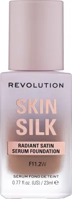 Тональная основа-сыворотка Makeup Revolution Skin Slik Radiant Satin Serum Foundation сатиновая сияющая, 23 мл