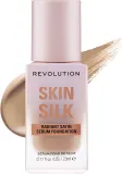 Тональная основа-сыворотка Makeup Revolution Skin Slik Radiant Satin Serum Foundation сатиновая сияющая, 23 мл, оттенок F6.5N — фото 1