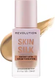 Тональная основа-сыворотка Makeup Revolution Skin Slik Radiant Satin Serum Foundation сатиновая сияющая, 23 мл, оттенок F9.5NC — фото 1