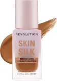 Тональная основа-сыворотка Makeup Revolution Skin Slik Radiant Satin Serum Foundation сатиновая сияющая, 23 мл, оттенок F11.2W — фото 1