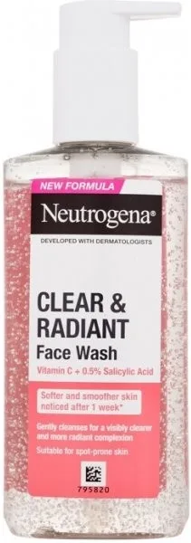 Гель для умывания Neutrogena Clear and Radiant Face Wash очищающий, 200 мл