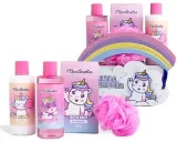 Детский набор для купания Martinelia Little Unicorn гель лосьон соль для ванны и губка 2x200 мл+100 г — фото 2