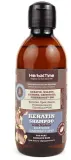 Шампунь Herbal Time Keratin с грецким орехом, кератином, маслом клещевины и миндаля, для повреждённых волос, 240 мл, Болгария — фото 1