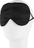 Маска для сна Philip B Silky Smooth Sleep Mask из материала rPET, с регулируемыми ушными петлями, чёрная, 1 шт — фото 2