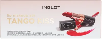 Набор для макияжа губ Inglot Tango Kiss помада 4 г и карандаш для губ 1.13 г