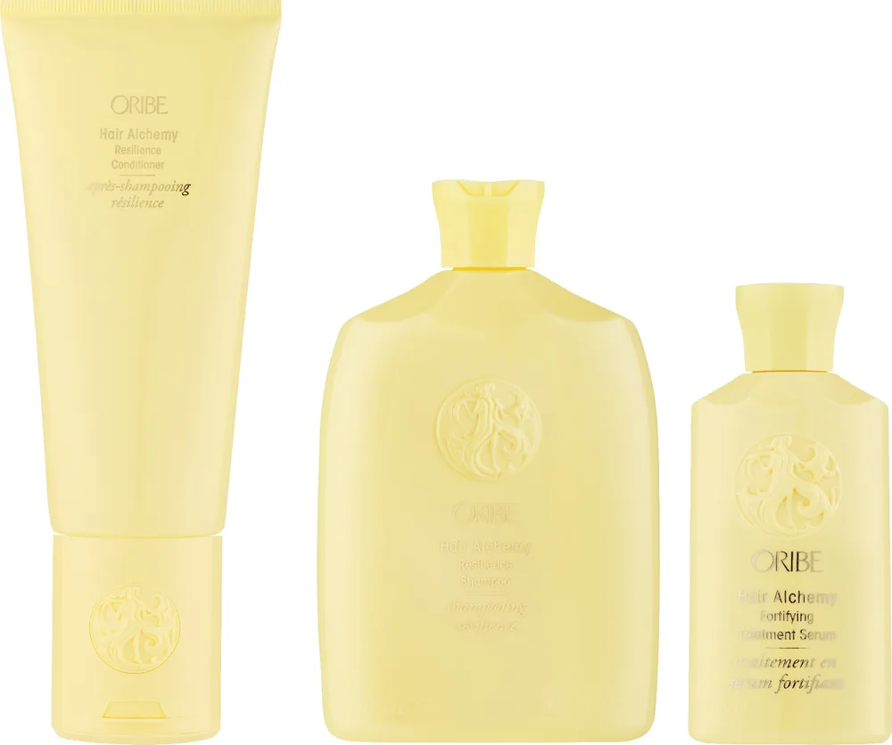 Набор для волос Oribe Hair Alchemy шампунь кондиционер и укрепляющая сыворотка для ослабленных волос 250+200+75 мл