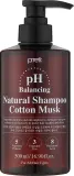 Шампунь Prreti PH Balancing Cotton Musk балансирующий, с аргановым и жожоба маслами, гиалуроновой кислотой и керамидами, 500 мл, Корея — фото 1