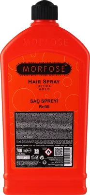 Лак для волос Morfose Hair Spray Ultra Hold Refill ультрасильной фиксации, для пополнения, 700 мл