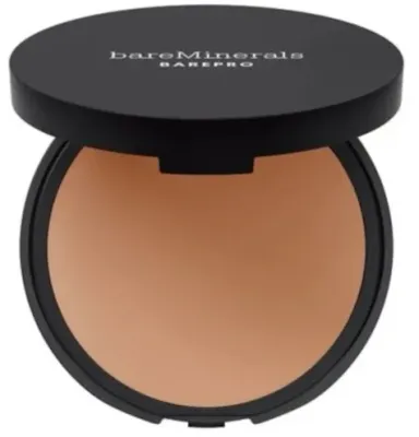 Тональная пудра Bare Minerals BarePro 24HR Skin-Perfecting Powder Foundation с плотным покрытием, матовая, 8 г, оттенок Medium Deep 40 Cool