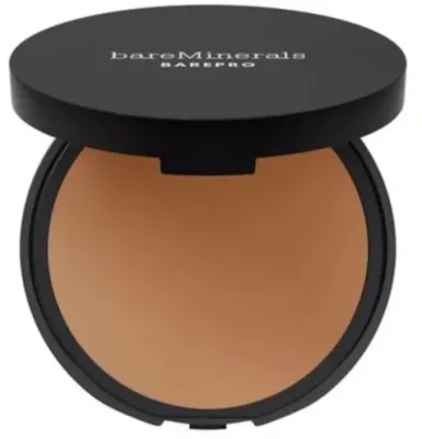 Тональная пудра Bare Minerals BarePro 24HR Skin-Perfecting Powder Foundation с плотным покрытием, матовая, 8 г, оттенок Medium Deep 45 Warm