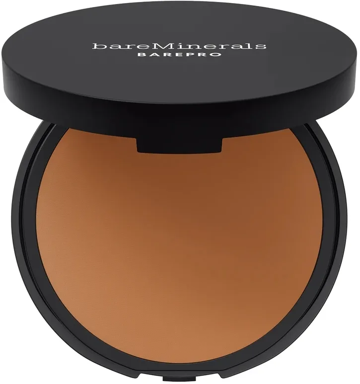 Тональная пудра Bare Minerals BarePro 24HR Skin-Perfecting Powder Foundation с плотным покрытием, матовая, 8 г, оттенок Deep 50 Warm