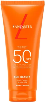 Lancaster Sun Beauty Body Milk SPF50 солнцезащитное молочко для тела, лёгкое, для загара 100 мл