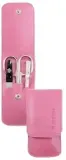 Маникюрный набор Pfeilring Solingen Manicure Travel Set 3 предмета розовый нержавеющая сталь — фото 1
