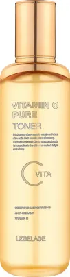 Тоник для лица Lebelage Vitamin C Pure с аргинином и облепихой, для сияния кожи, 120 мл