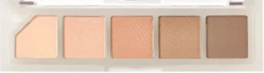 Палетка теней для век Unleashia Mood Shower Eye Palette пять оттенков, матовые и с шиммером, 4 г, оттенок 01 - Vanilla Shower