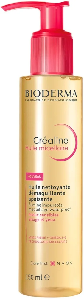 Масло мицеллярное для снятия макияжа Bioderma Crealine Micellar Oil, для лица и глаз, для чувствительной кожи, 150 мл