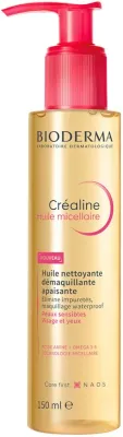 Масло мицеллярное для снятия макияжа Bioderma Crealine Micellar Oil, для лица и глаз, для чувствительной кожи, 150 мл