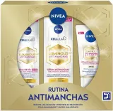 Набор NIVEA Luminous 630 дневной флюид SPF50 сыворотка и крем для рук для выравнивания тона кожи 40+30+50 мл — фото 1
