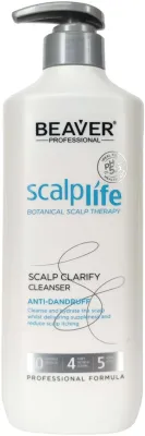 Шампунь Beaver Professional Scalp Clarify для кожи головы, склонной к перхоти, с лавандой, ромашкой и алоэ вера, 298/600 мл, США