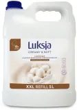 Мыло жидкое Luksja Creamy Cotton Milk Provitamine B5 с хлопковым молочком, канистра 5000 мл — фото 1