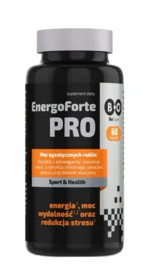 БАД Bio Organic EnergoForte Pro с экстрактами ашваганды, лимонника и маки, 60 шт