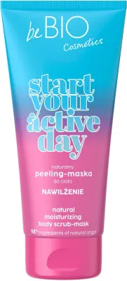 Натуральная увлажняющая маска-скраб для тела BeBio Start Your Active Day Natural Moisturizing Body Scrub-Mask, 200 мл