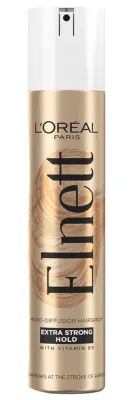 Лак для волос L'Oreal Paris Elnett Micro-Diffusion Hairspray Extra Strong Hold очень сильной фиксации, с витамином B5, 300 мл