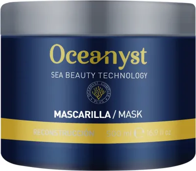 Восстанавливающая маска для повреждённых волос Oceanyst, масло ши, комплекс морских водорослей, пантенол, 500 мл