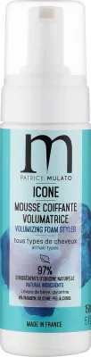 Пенка для укладки волос Patrice Mulato Icone Volumizing Foam Styler, для объёма и текстуры, 150 мл