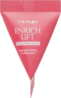Ночная лифтинг-маска для лица Trimay Enrich-Lift Sleeping Pack со скваланом, коллагеном и бакучиолом, 20х3 г