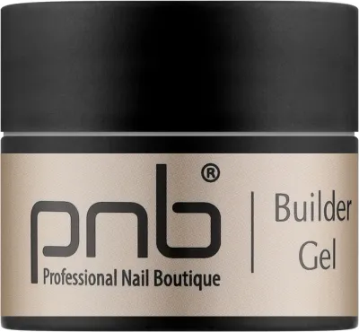 Моделирующий гель для ногтей PNB Builder Gel Cosmo Bonbon нежно-розовый, с блёстками, 15 мл
