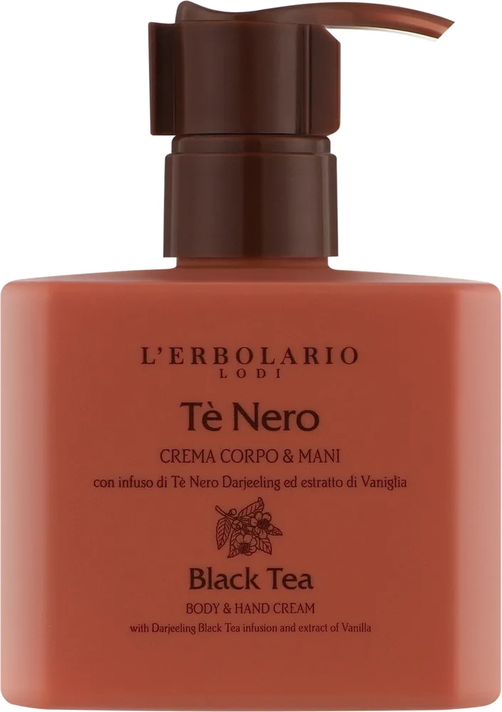 Крем для рук и тела L'Erbolario Black Tea с чёрным чаем 250 мл